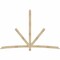 Ekena Millwork Alberta Rough Sawn Timber Gable Bracket, Douglas Fir, 108"W x 72"H x 2"D x 4"F, 16/12 Pitch GBW108X72X0204ALB00RDF - alternate 1